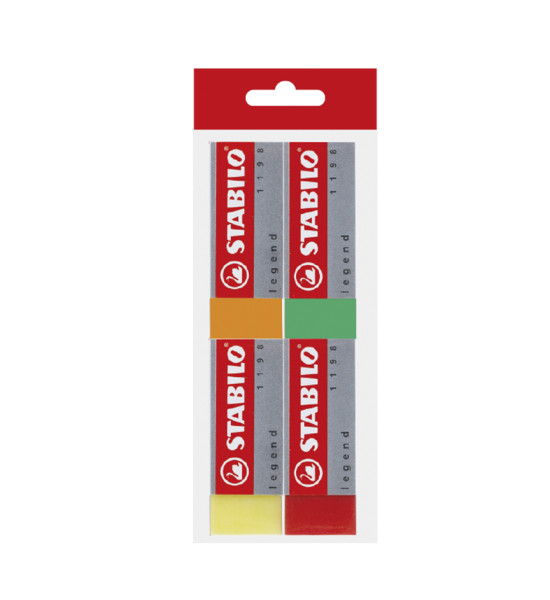Borrador, Legend Colores, (62x22x11 mm), Pack x 4 Unds.